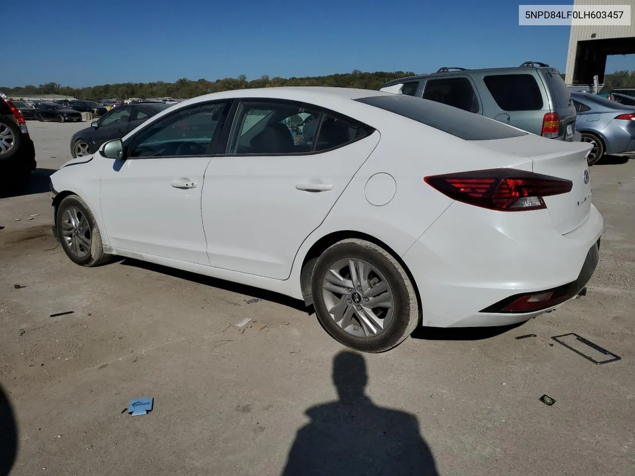 2020 Hyundai Elantra Sel VIN: 5NPD84LF0LH603457 Lot: 76186324