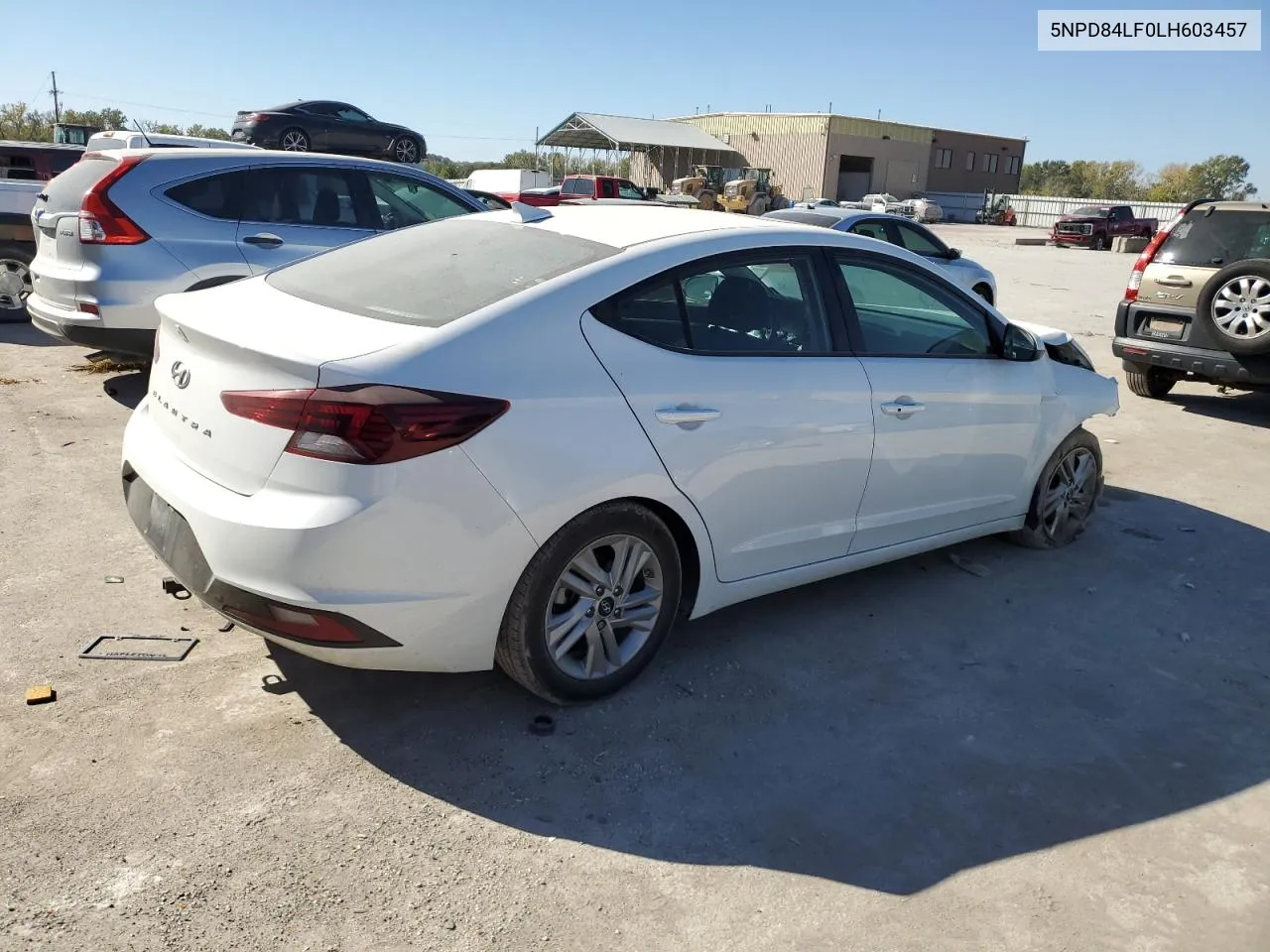 2020 Hyundai Elantra Sel VIN: 5NPD84LF0LH603457 Lot: 76186324