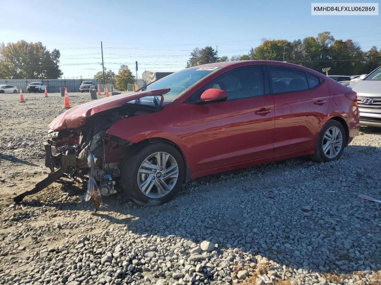 2020 Hyundai Elantra Sel VIN: KMHD84LFXLU062869 Lot: 76259594