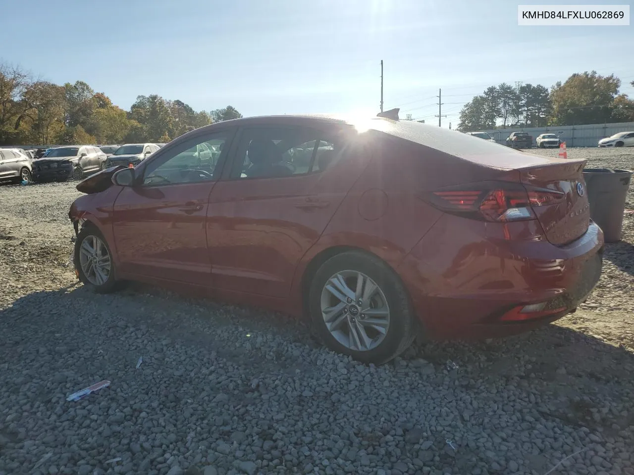 2020 Hyundai Elantra Sel VIN: KMHD84LFXLU062869 Lot: 76259594