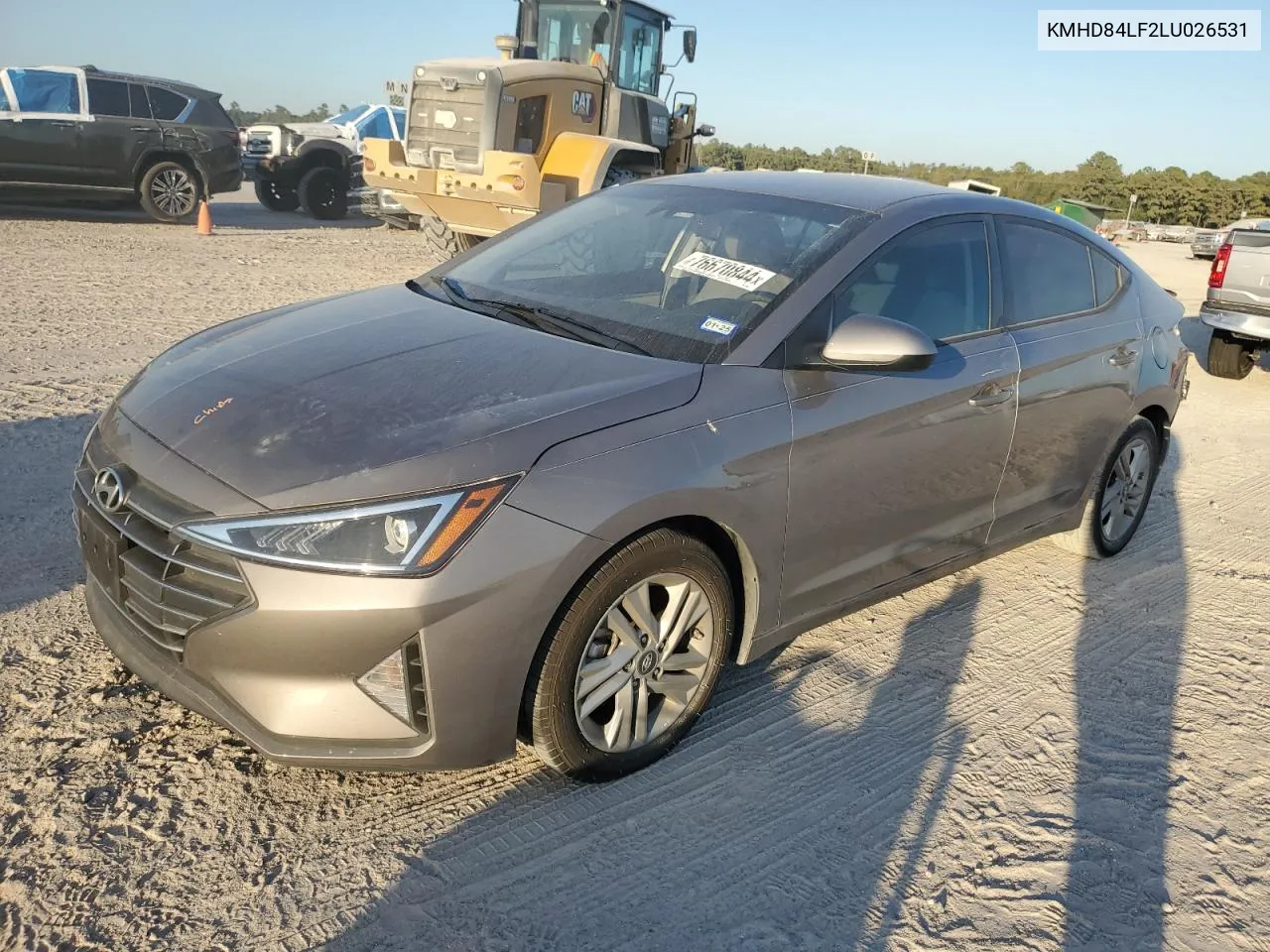 2020 Hyundai Elantra Sel VIN: KMHD84LF2LU026531 Lot: 76670844