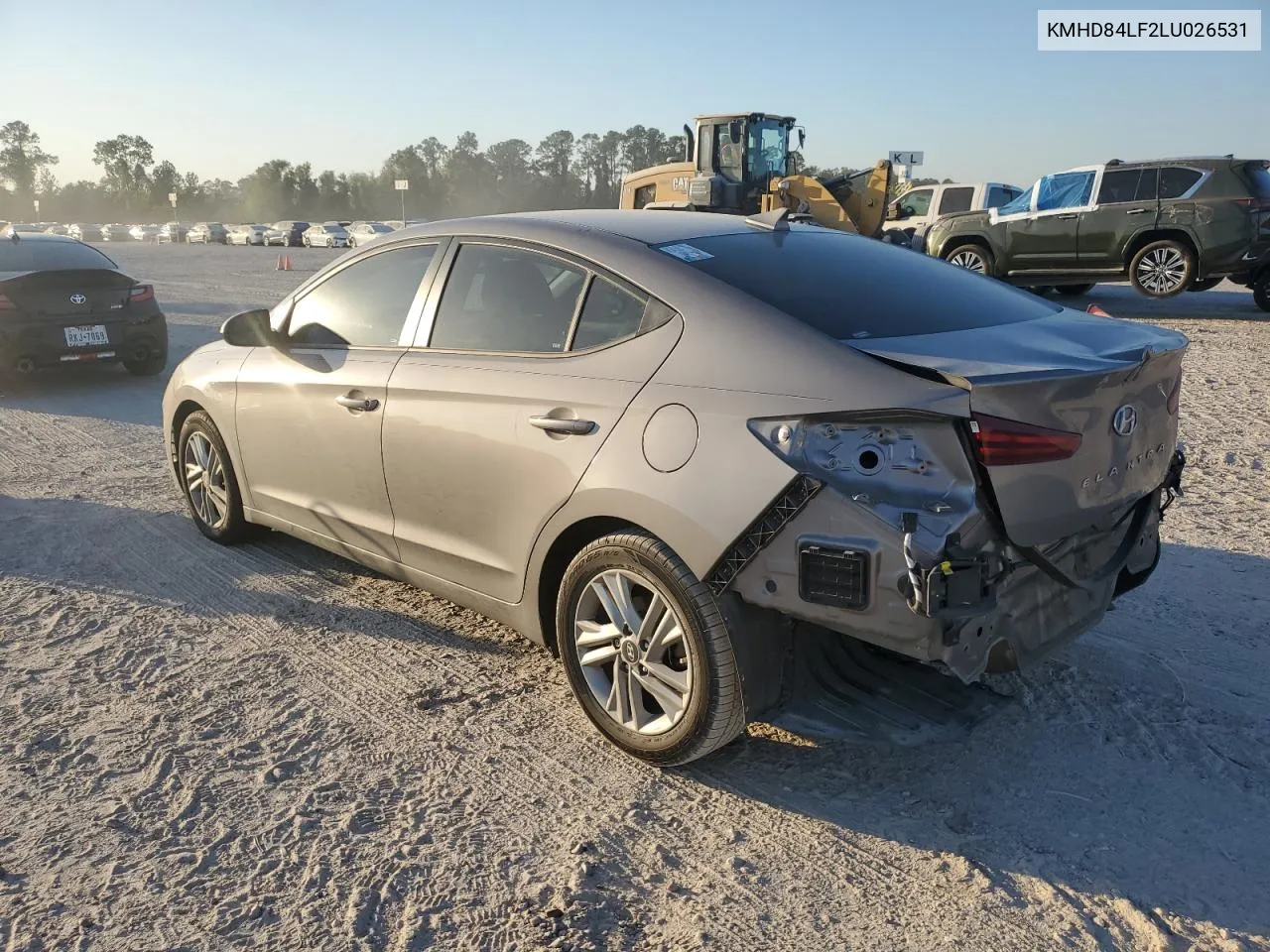 2020 Hyundai Elantra Sel VIN: KMHD84LF2LU026531 Lot: 76670844