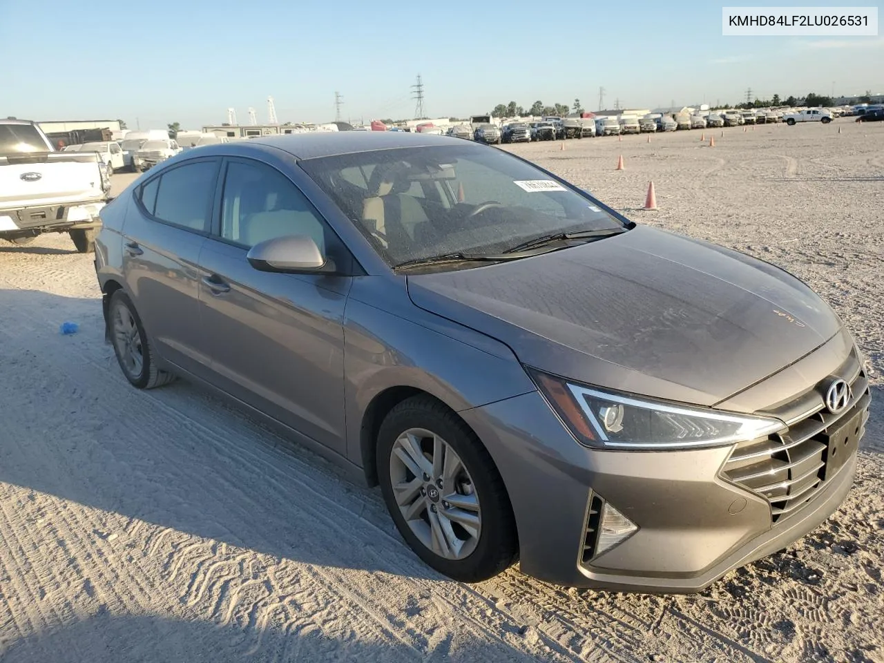 2020 Hyundai Elantra Sel VIN: KMHD84LF2LU026531 Lot: 76670844