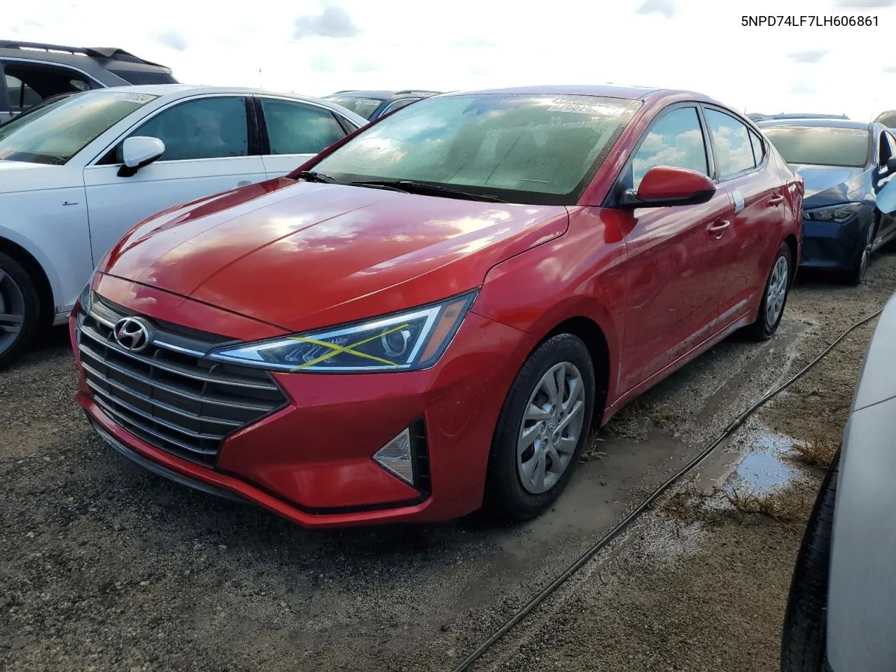 2020 Hyundai Elantra Se VIN: 5NPD74LF7LH606861 Lot: 76678344