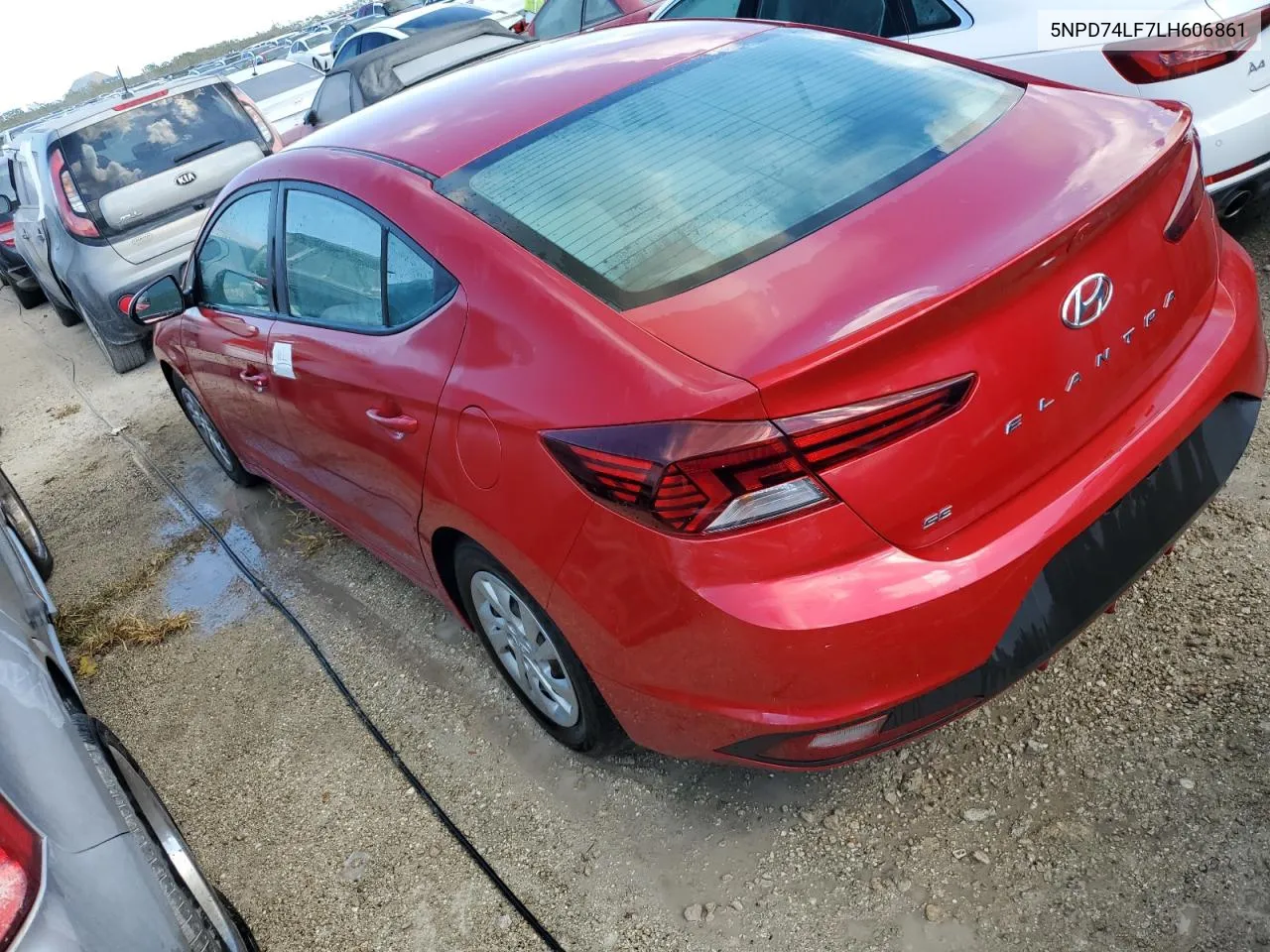 2020 Hyundai Elantra Se VIN: 5NPD74LF7LH606861 Lot: 76678344