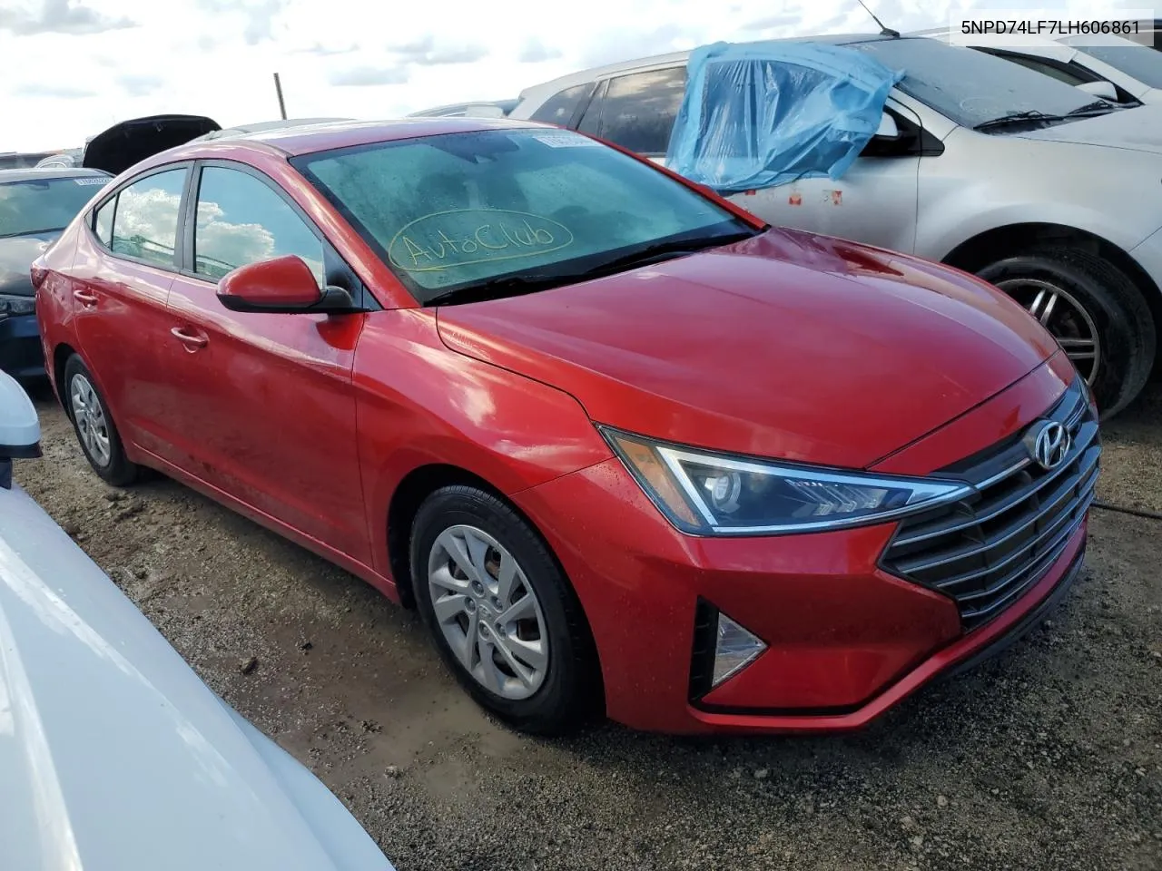 2020 Hyundai Elantra Se VIN: 5NPD74LF7LH606861 Lot: 76678344