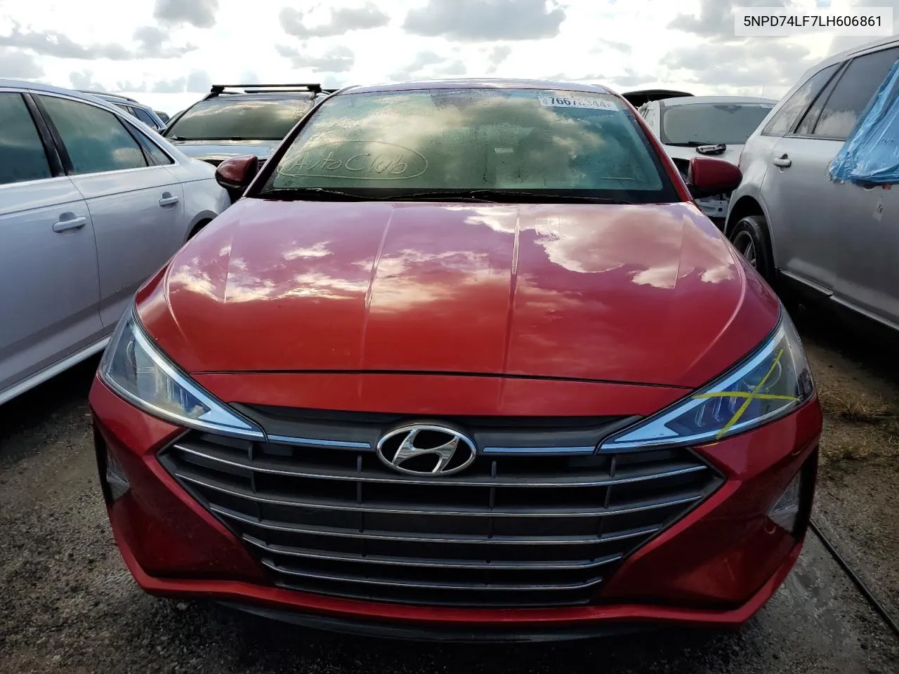 2020 Hyundai Elantra Se VIN: 5NPD74LF7LH606861 Lot: 76678344