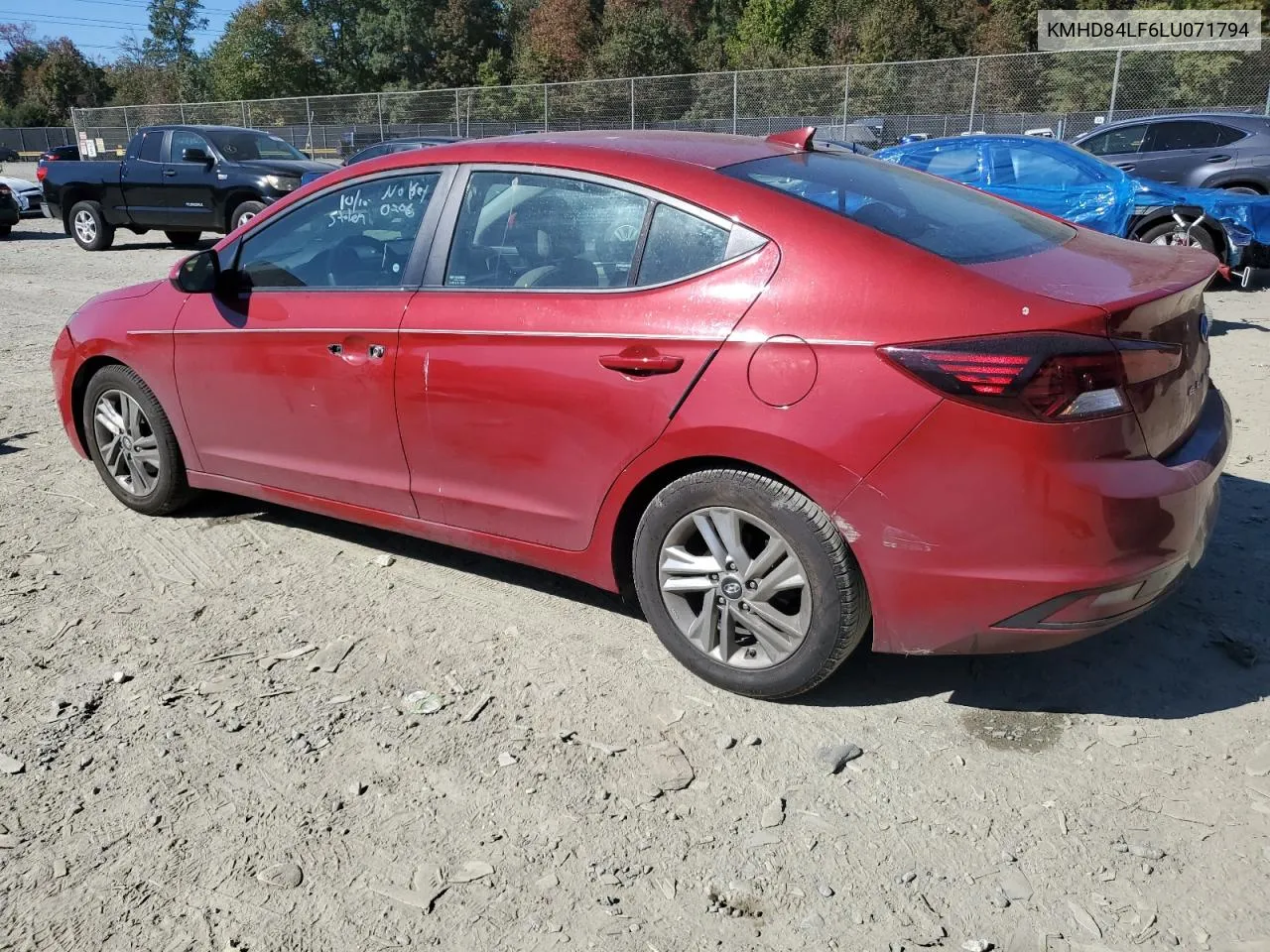 2020 Hyundai Elantra Sel VIN: KMHD84LF6LU071794 Lot: 76765104