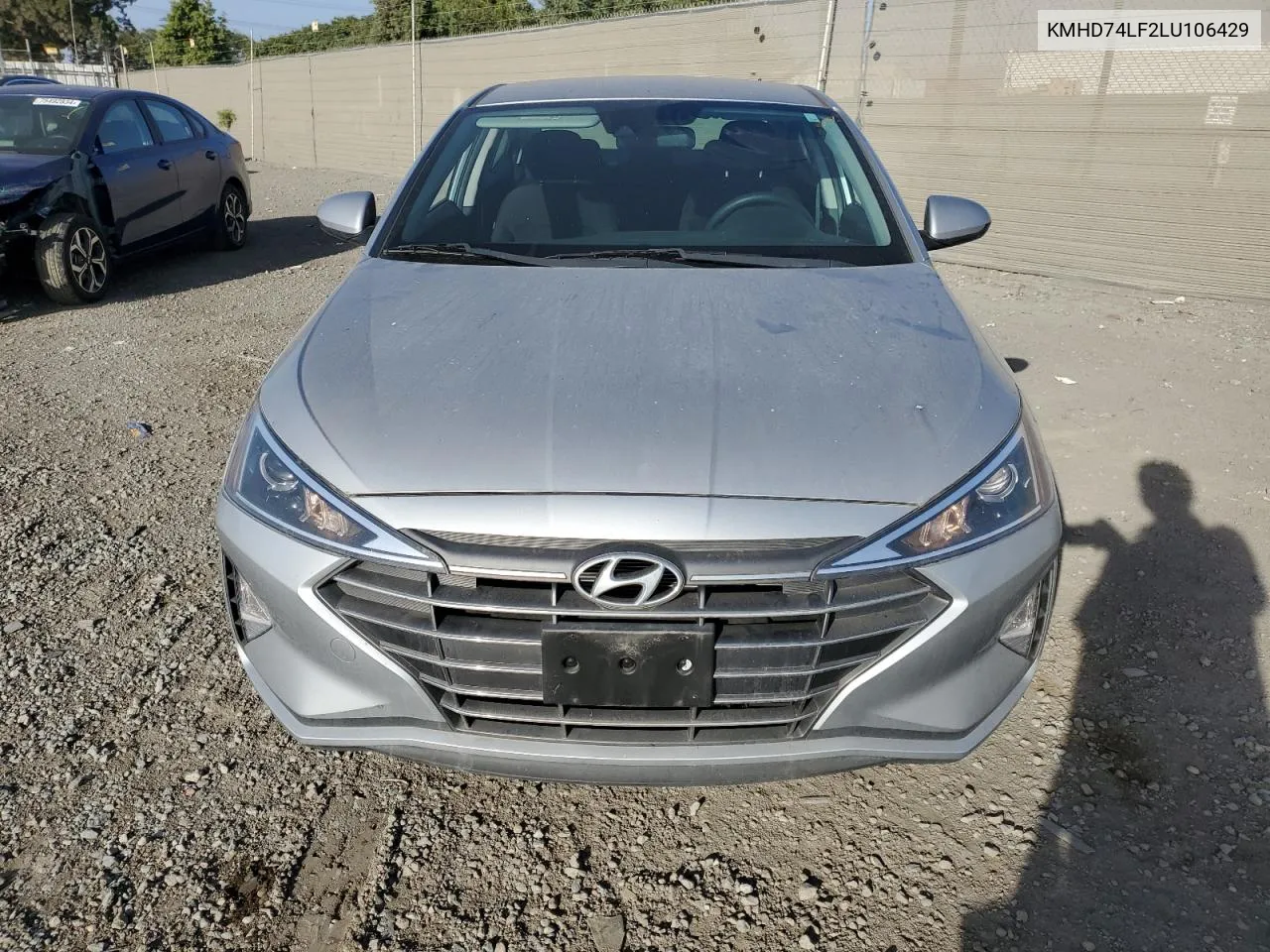 2020 Hyundai Elantra Se VIN: KMHD74LF2LU106429 Lot: 76787584