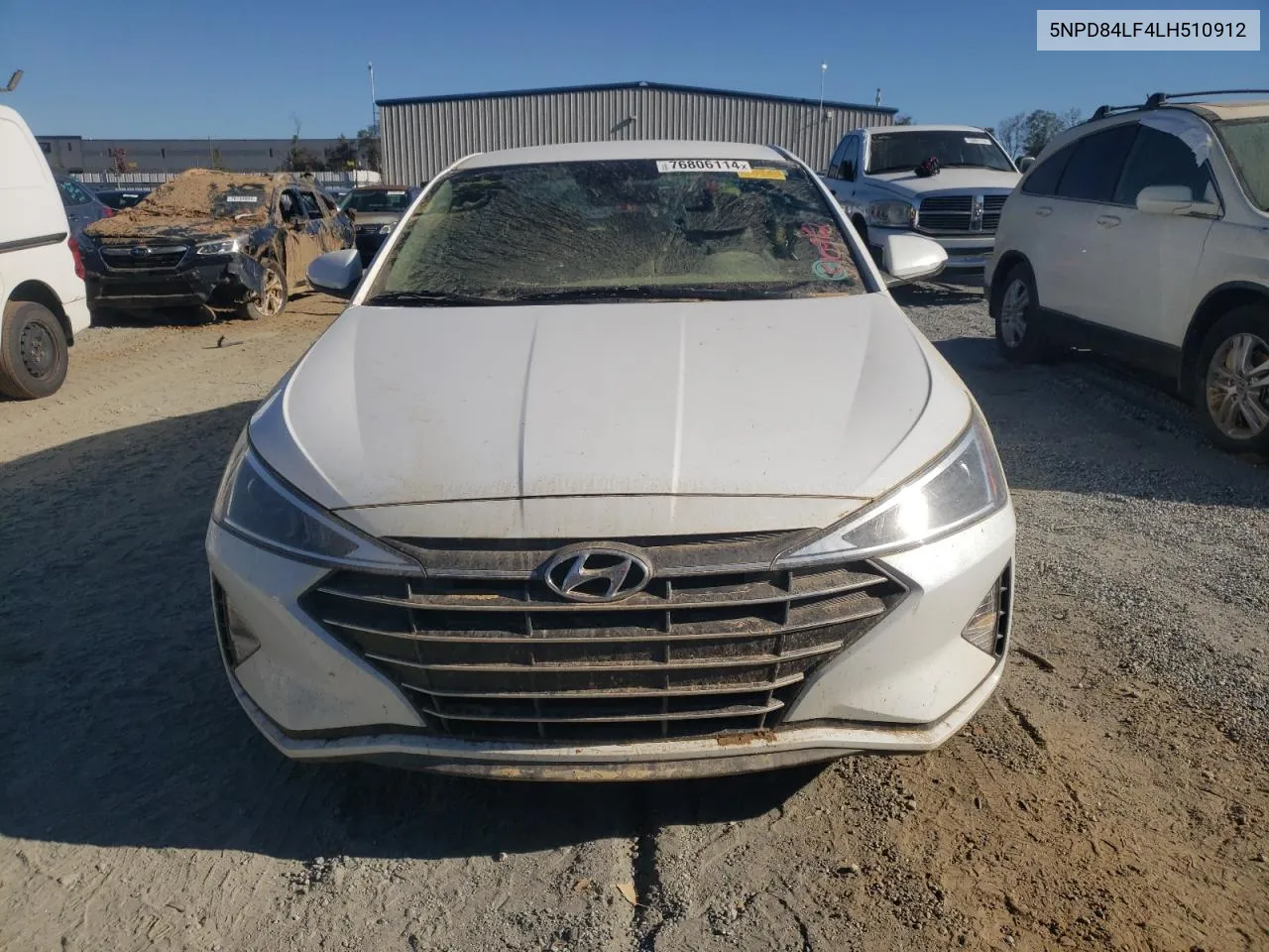 2020 Hyundai Elantra Sel/Value/Limited VIN: 5NPD84LF4LH510912 Lot: 40572811