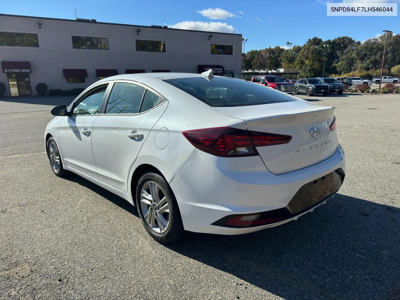 2020 Hyundai Elantra Sel VIN: 5NPD84LF7LH546044 Lot: 76924724