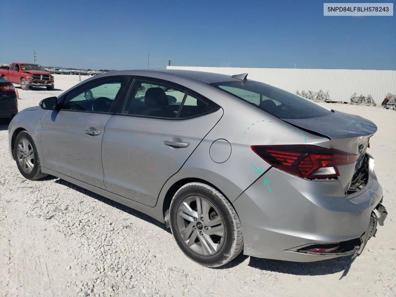 2020 Hyundai Elantra Sel VIN: 5NPD84LF8LH578243 Lot: 77004424