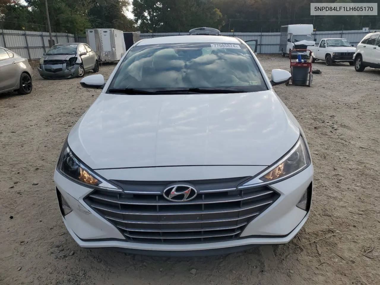 2020 Hyundai Elantra Sel VIN: 5NPD84LF1LH605170 Lot: 77085824