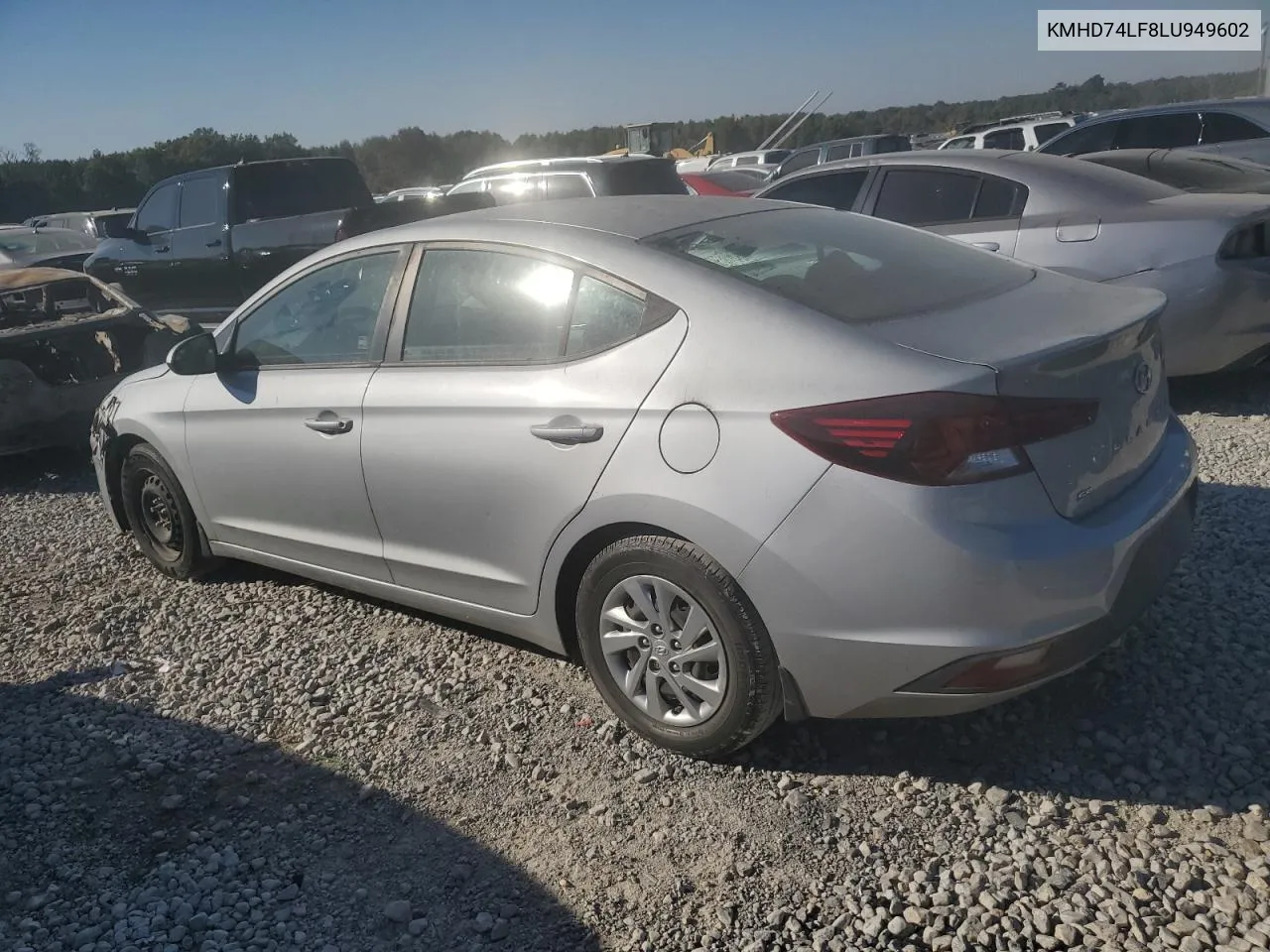 2020 Hyundai Elantra Se VIN: KMHD74LF8LU949602 Lot: 77201624