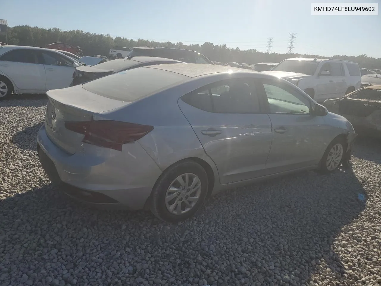 2020 Hyundai Elantra Se VIN: KMHD74LF8LU949602 Lot: 77201624