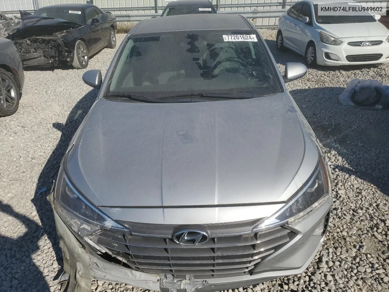 2020 Hyundai Elantra Se VIN: KMHD74LF8LU949602 Lot: 77201624