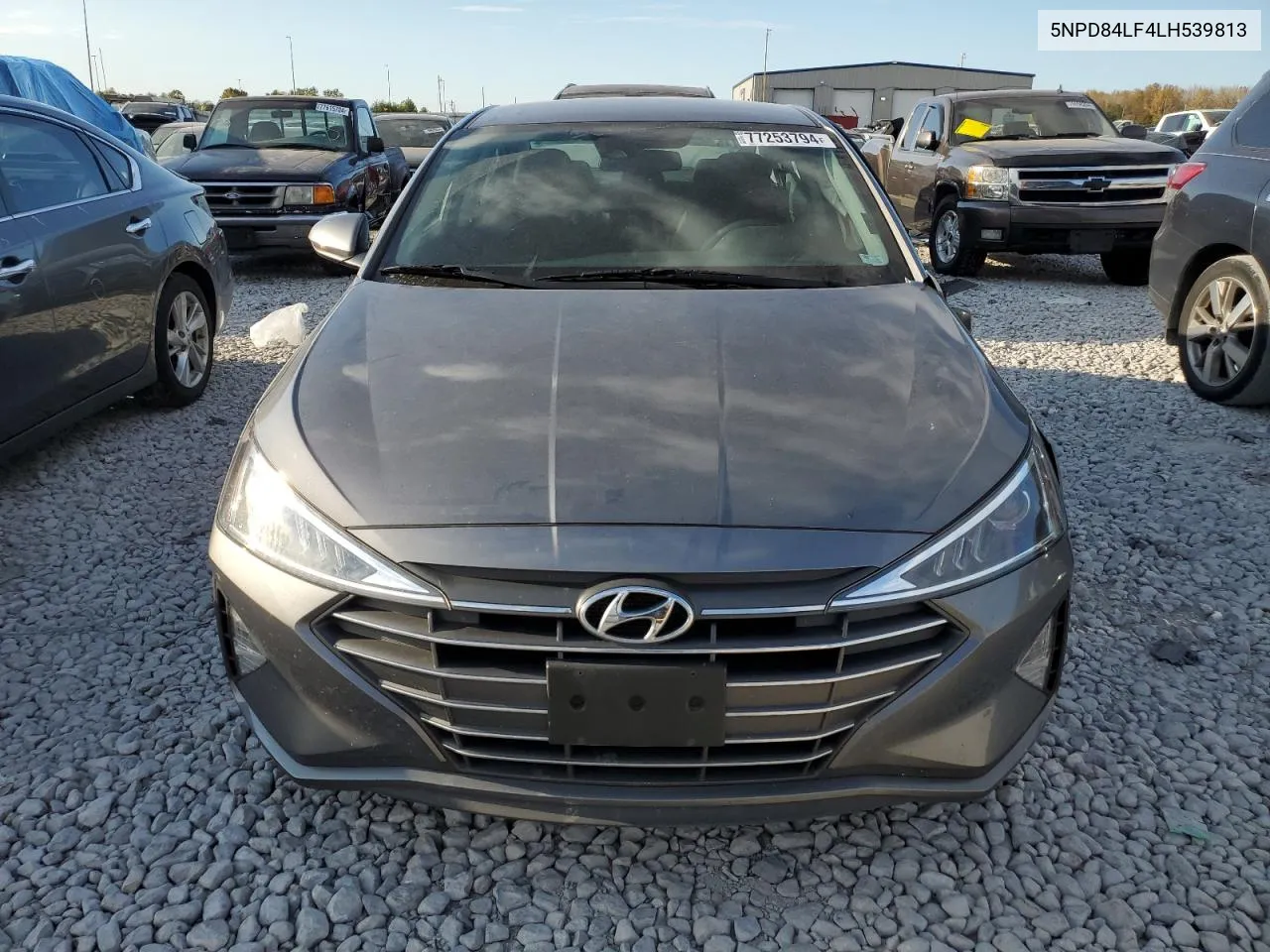 2020 Hyundai Elantra Sel VIN: 5NPD84LF4LH539813 Lot: 77253794