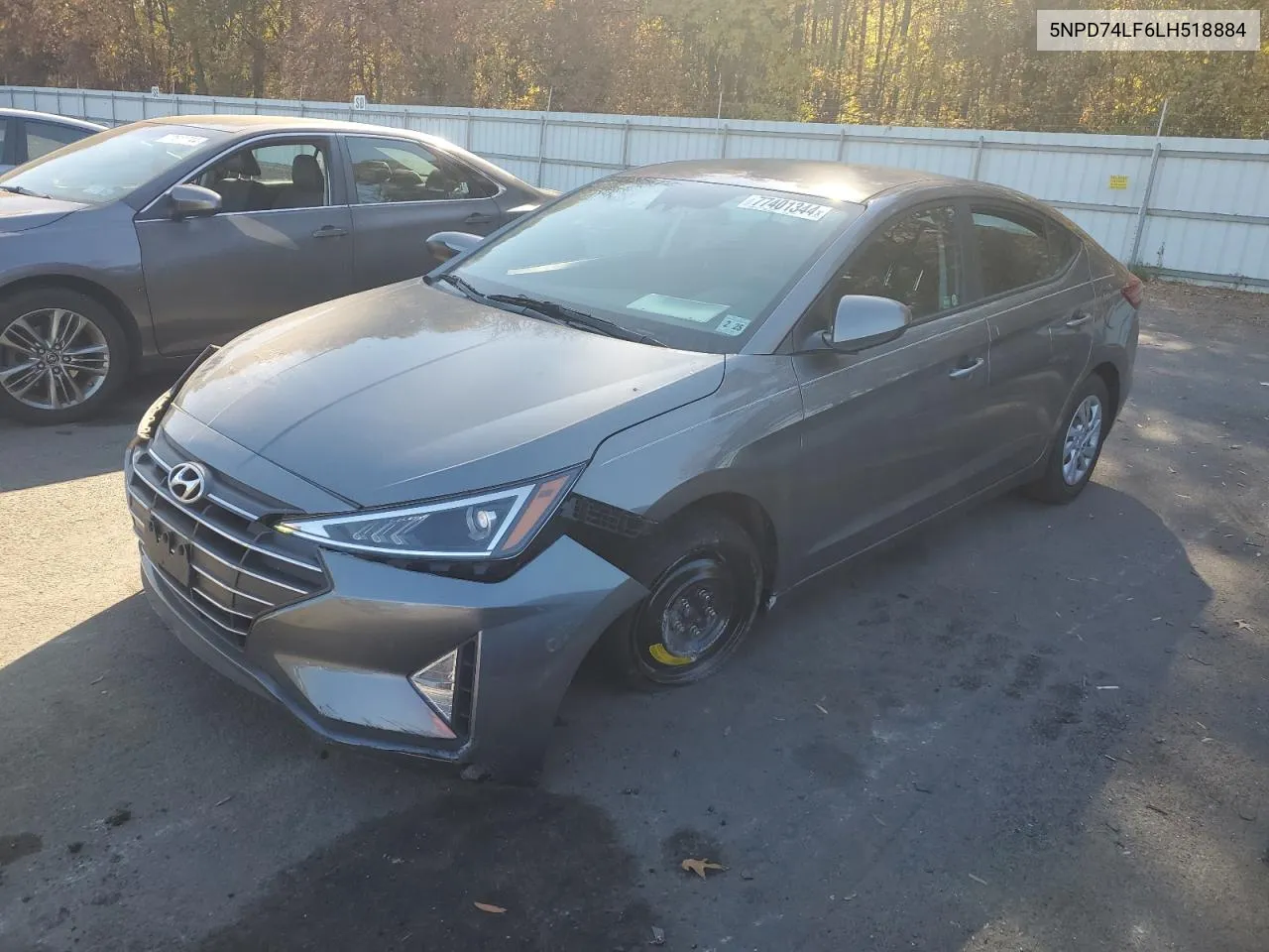 2020 Hyundai Elantra Se VIN: 5NPD74LF6LH518884 Lot: 77401344