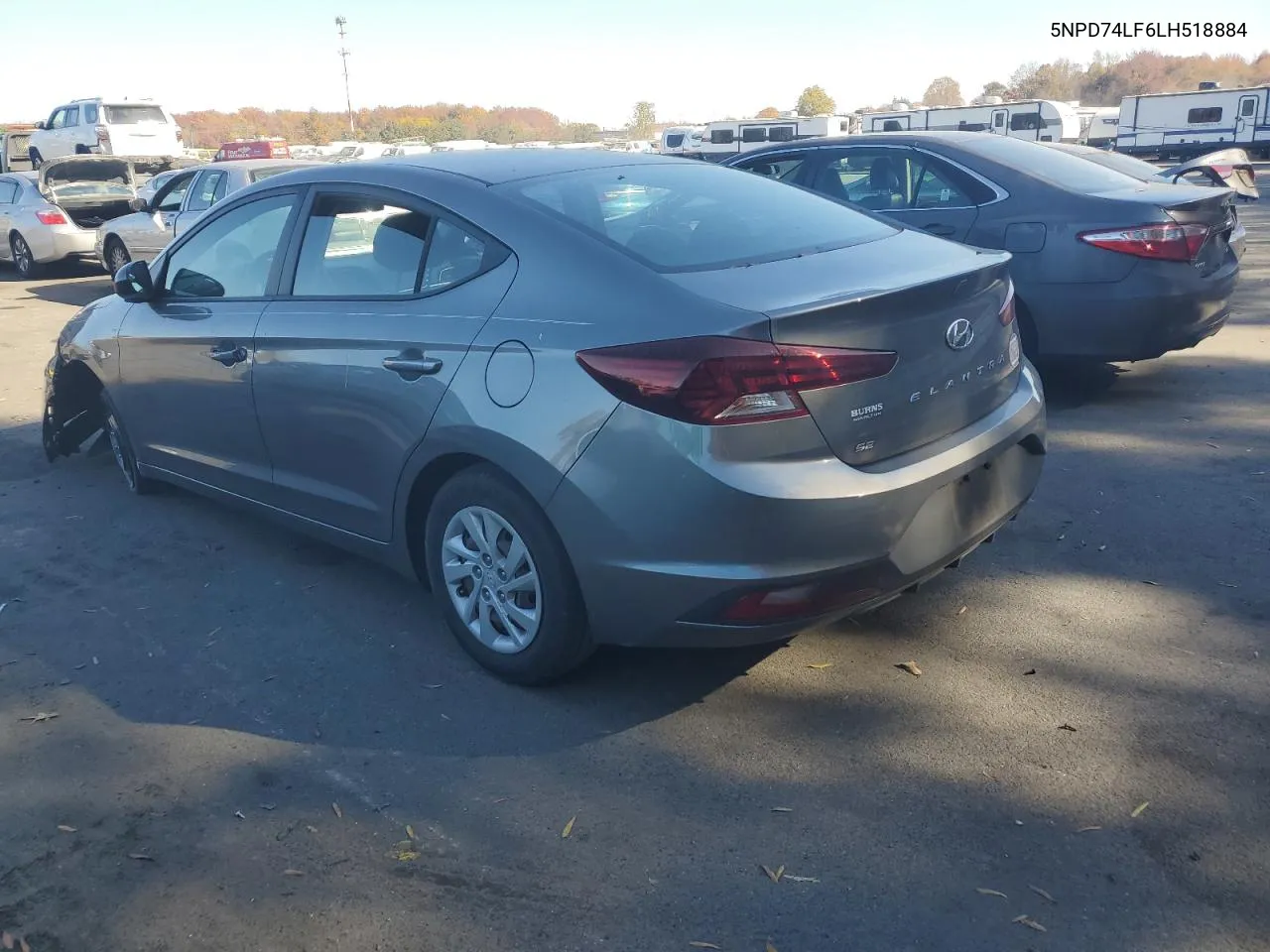 2020 Hyundai Elantra Se VIN: 5NPD74LF6LH518884 Lot: 77401344