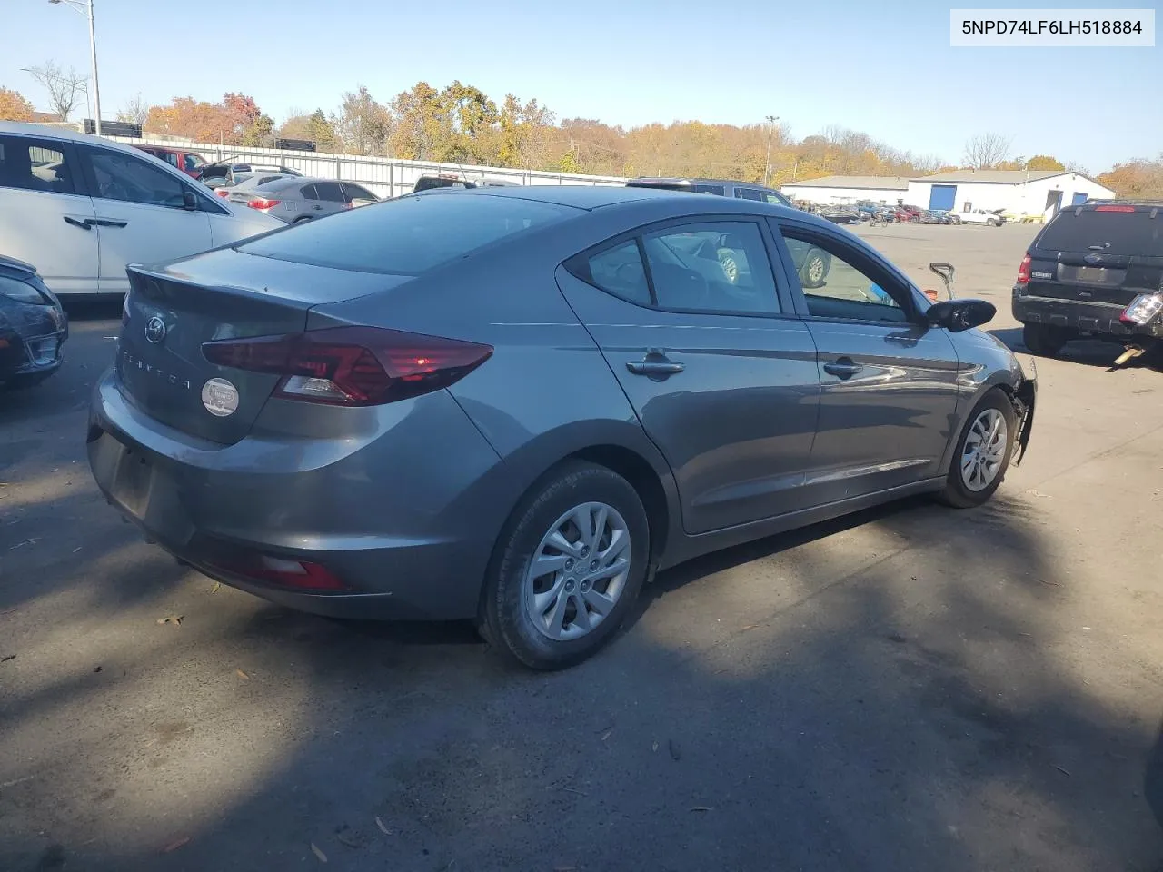 2020 Hyundai Elantra Se VIN: 5NPD74LF6LH518884 Lot: 77401344