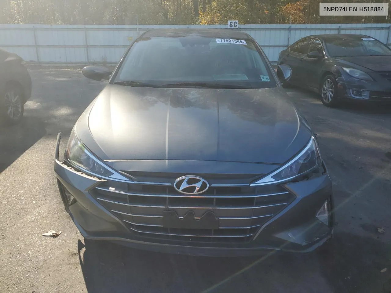 2020 Hyundai Elantra Se VIN: 5NPD74LF6LH518884 Lot: 77401344