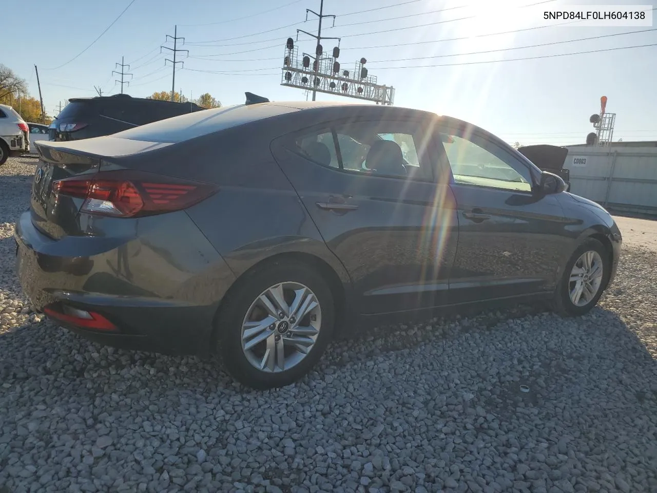 2020 Hyundai Elantra Sel VIN: 5NPD84LF0LH604138 Lot: 77434484