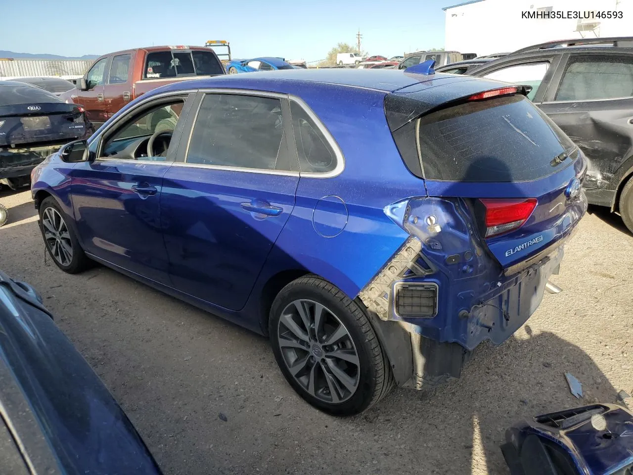 2020 Hyundai Elantra Gt VIN: KMHH35LE3LU146593 Lot: 77455684