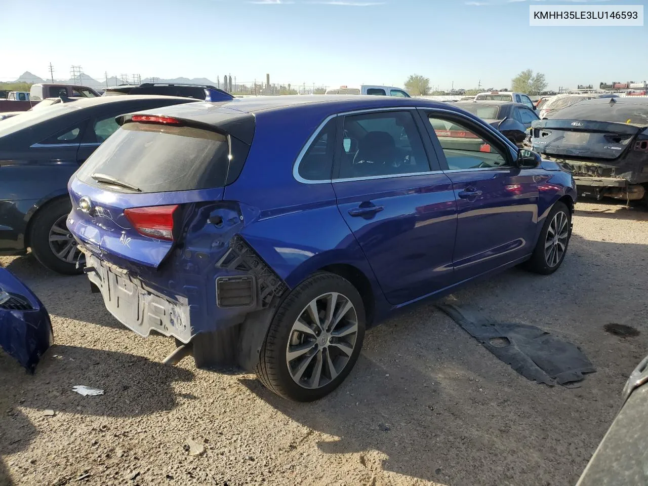 2020 Hyundai Elantra Gt VIN: KMHH35LE3LU146593 Lot: 77455684