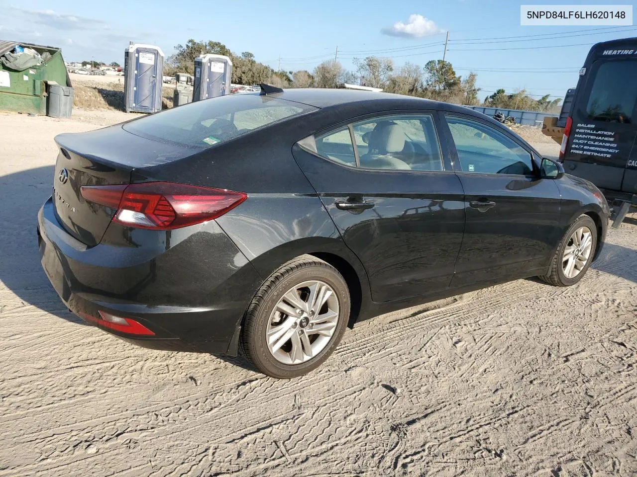 2020 Hyundai Elantra Sel VIN: 5NPD84LF6LH620148 Lot: 77573494