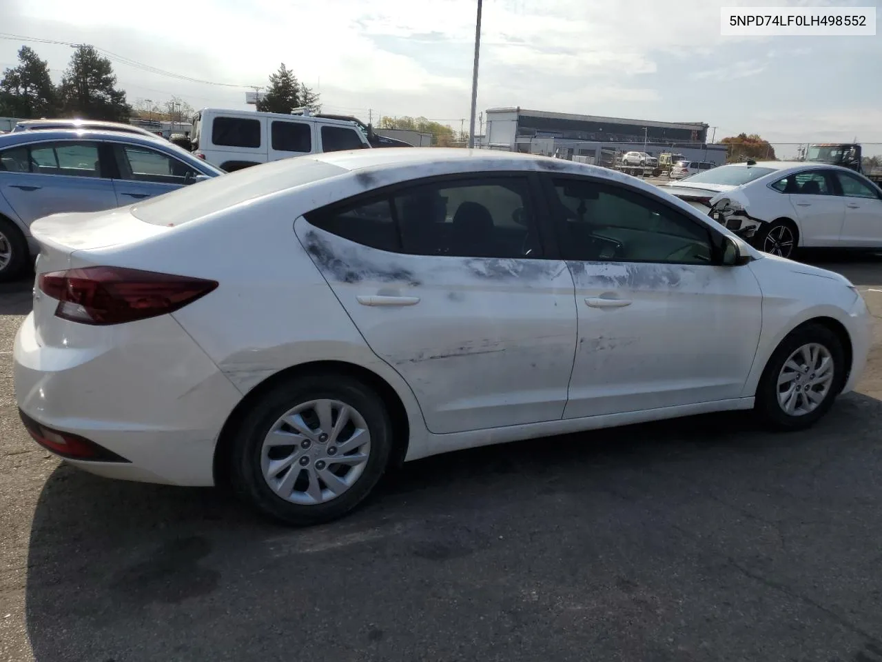 2020 Hyundai Elantra Se VIN: 5NPD74LF0LH498552 Lot: 77609974