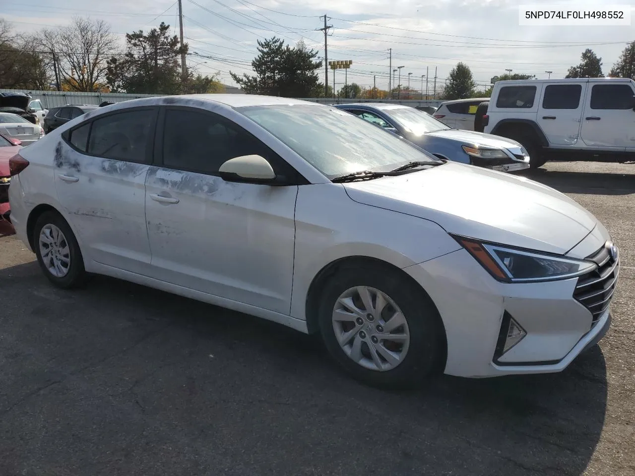 2020 Hyundai Elantra Se VIN: 5NPD74LF0LH498552 Lot: 77609974