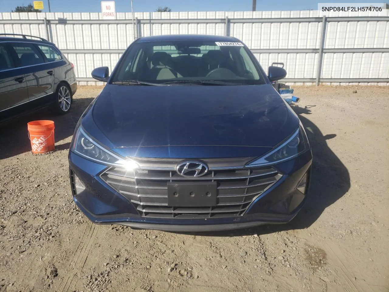 2020 Hyundai Elantra Sel VIN: 5NPD84LF2LH574706 Lot: 77854274