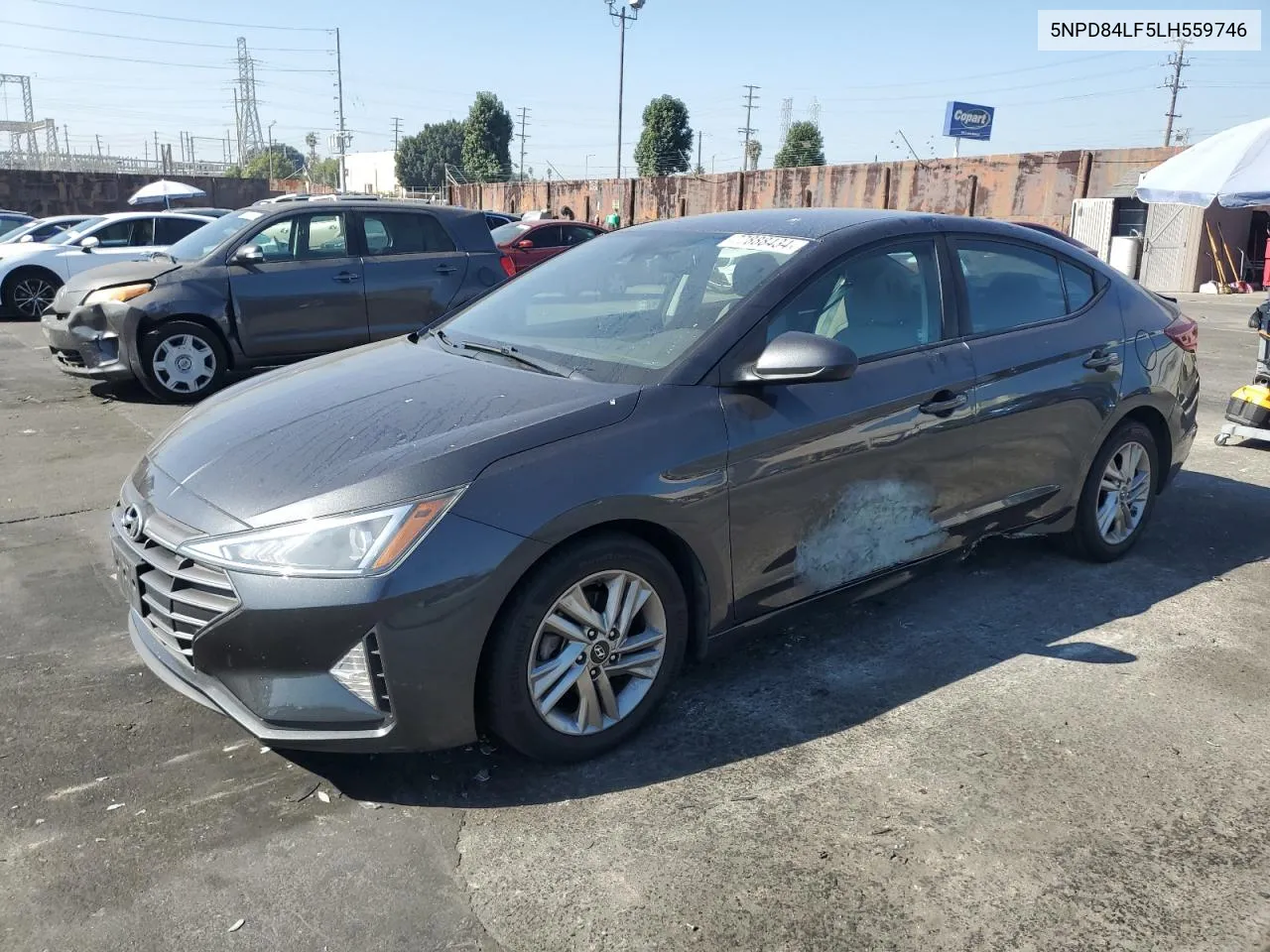 2020 Hyundai Elantra Sel VIN: 5NPD84LF5LH559746 Lot: 77888434