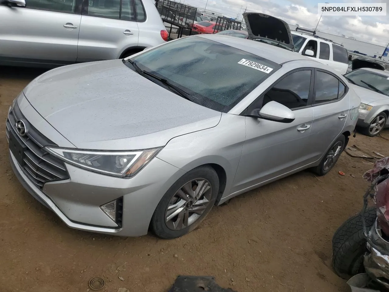 2020 Hyundai Elantra Sel VIN: 5NPD84LFXLH530789 Lot: 77929634