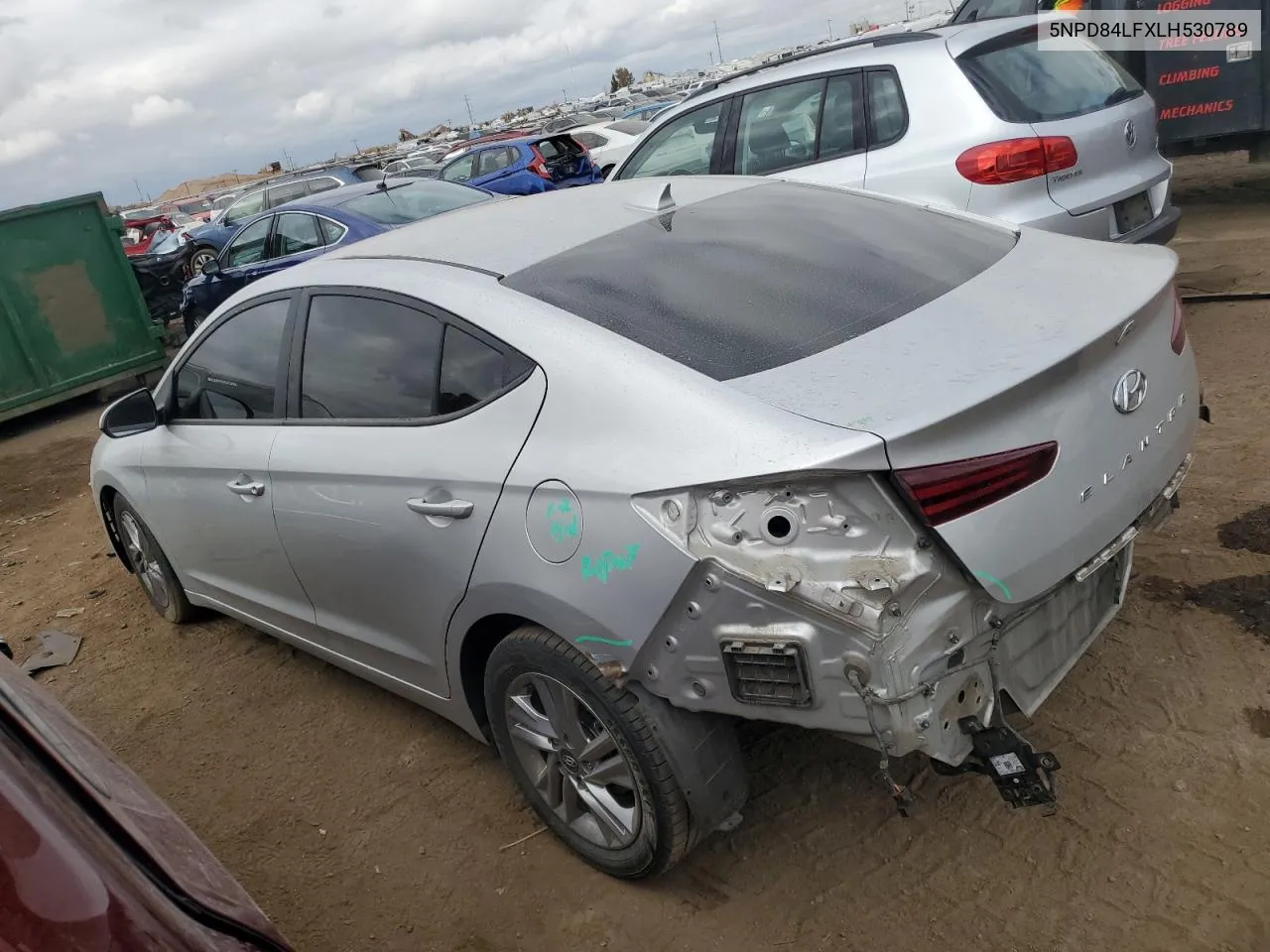 2020 Hyundai Elantra Sel VIN: 5NPD84LFXLH530789 Lot: 77929634