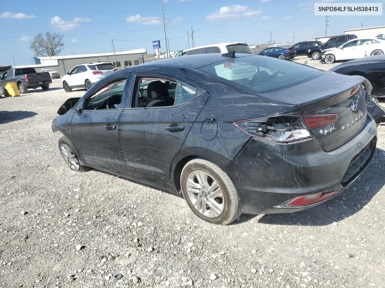 2020 Hyundai Elantra Sel VIN: 5NPD84LF5LH538413 Lot: 77961334