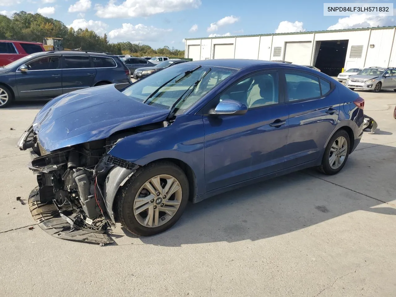 2020 Hyundai Elantra Sel VIN: 5NPD84LF3LH571832 Lot: 78350144