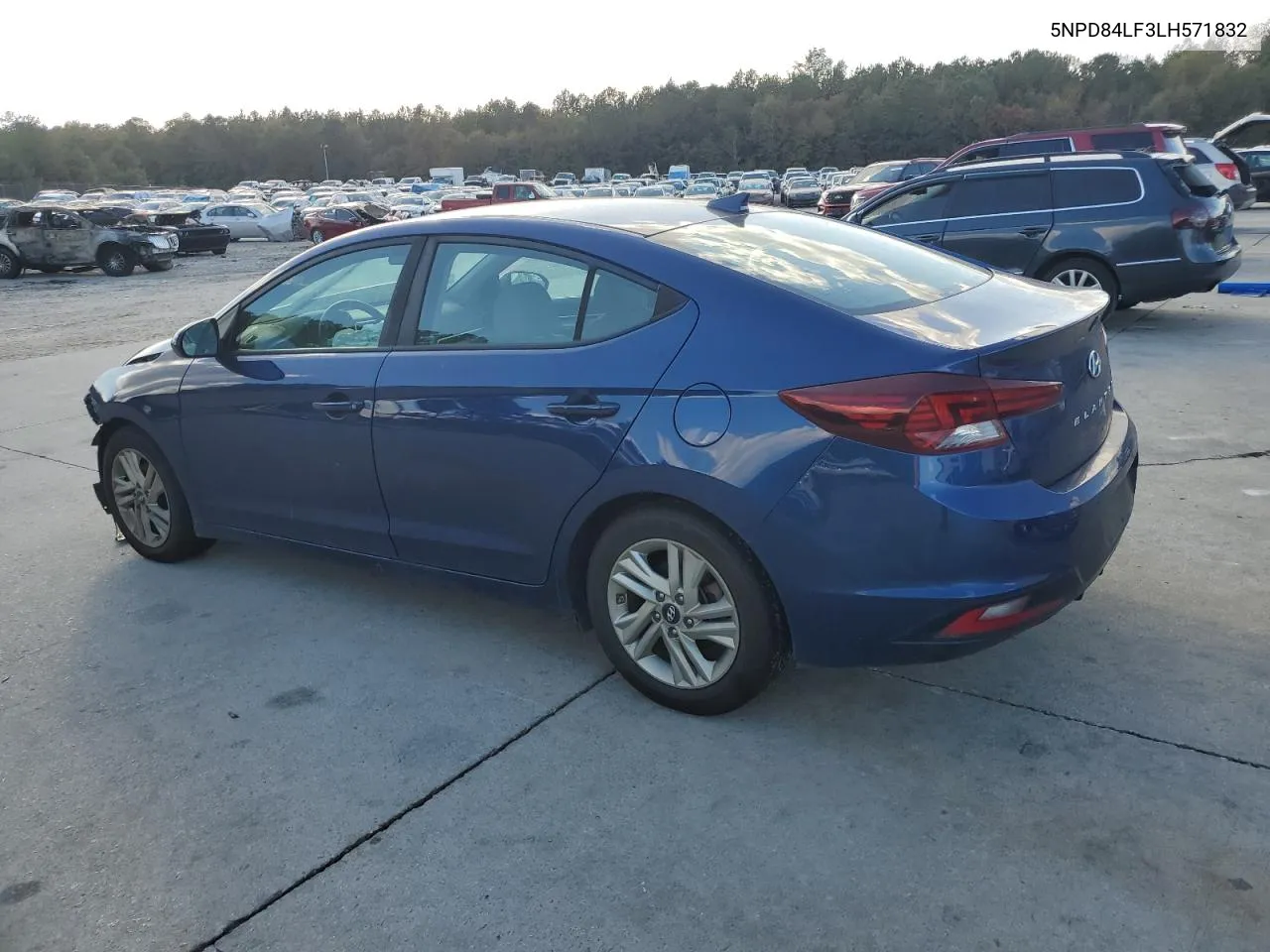 2020 Hyundai Elantra Sel VIN: 5NPD84LF3LH571832 Lot: 78350144