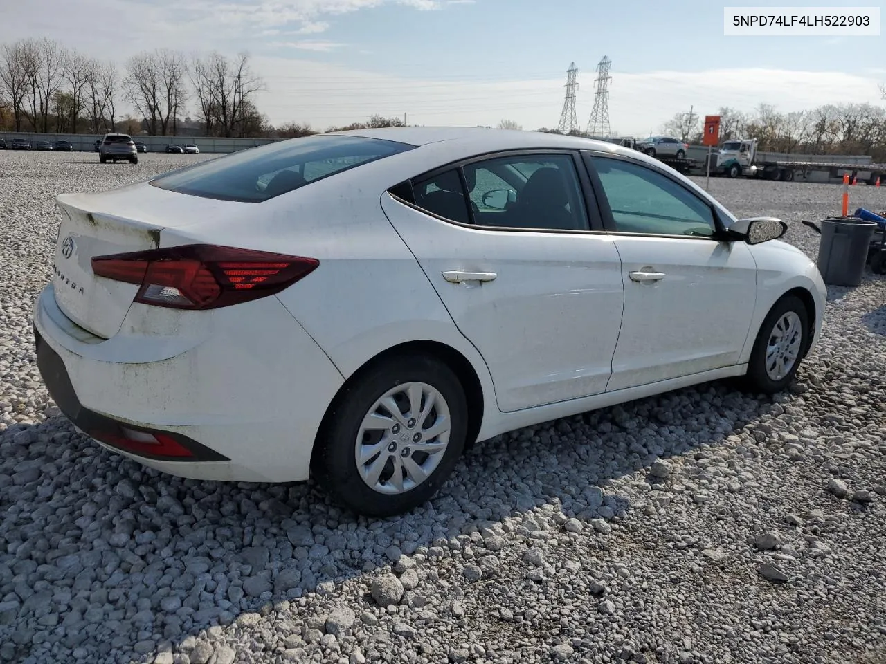 2020 Hyundai Elantra Se VIN: 5NPD74LF4LH522903 Lot: 78619444