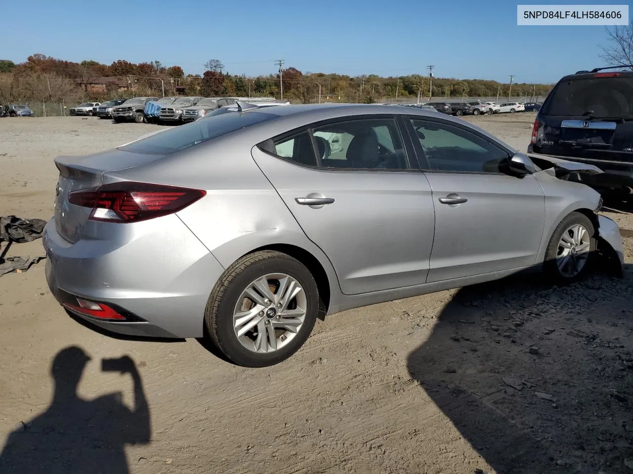 2020 Hyundai Elantra Sel VIN: 5NPD84LF4LH584606 Lot: 79210694