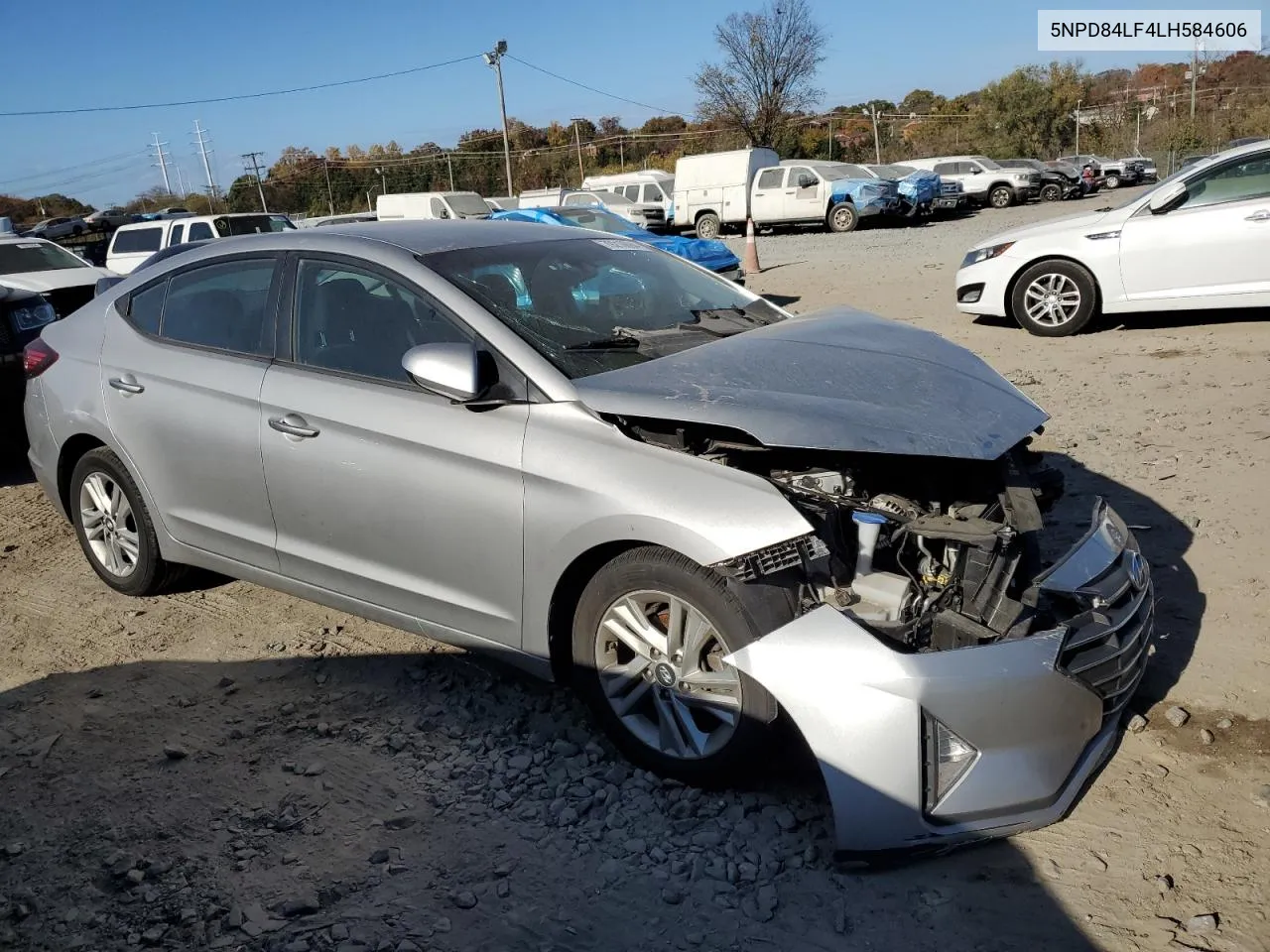 2020 Hyundai Elantra Sel VIN: 5NPD84LF4LH584606 Lot: 79210694