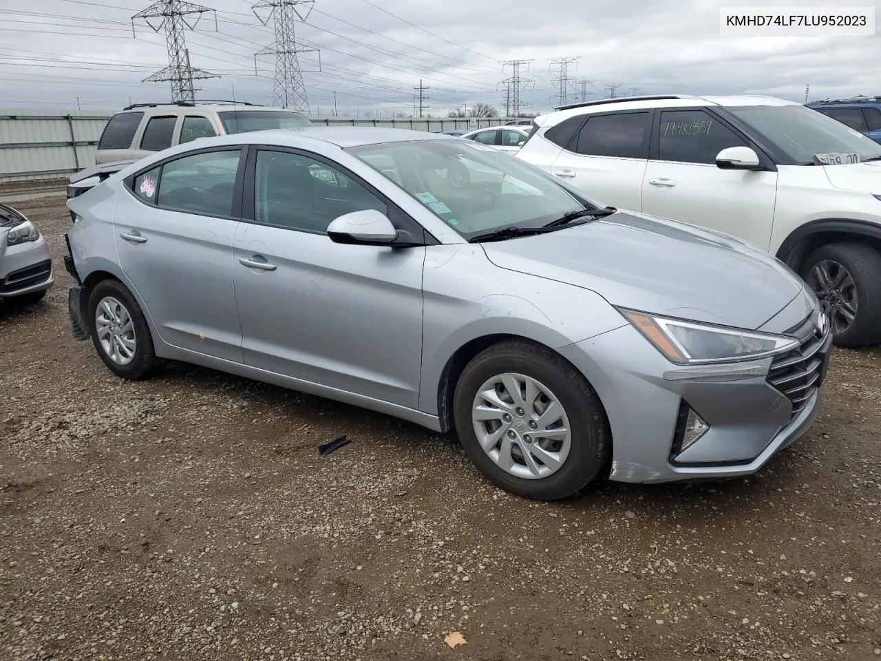 2020 Hyundai Elantra Se VIN: KMHD74LF7LU952023 Lot: 79289514