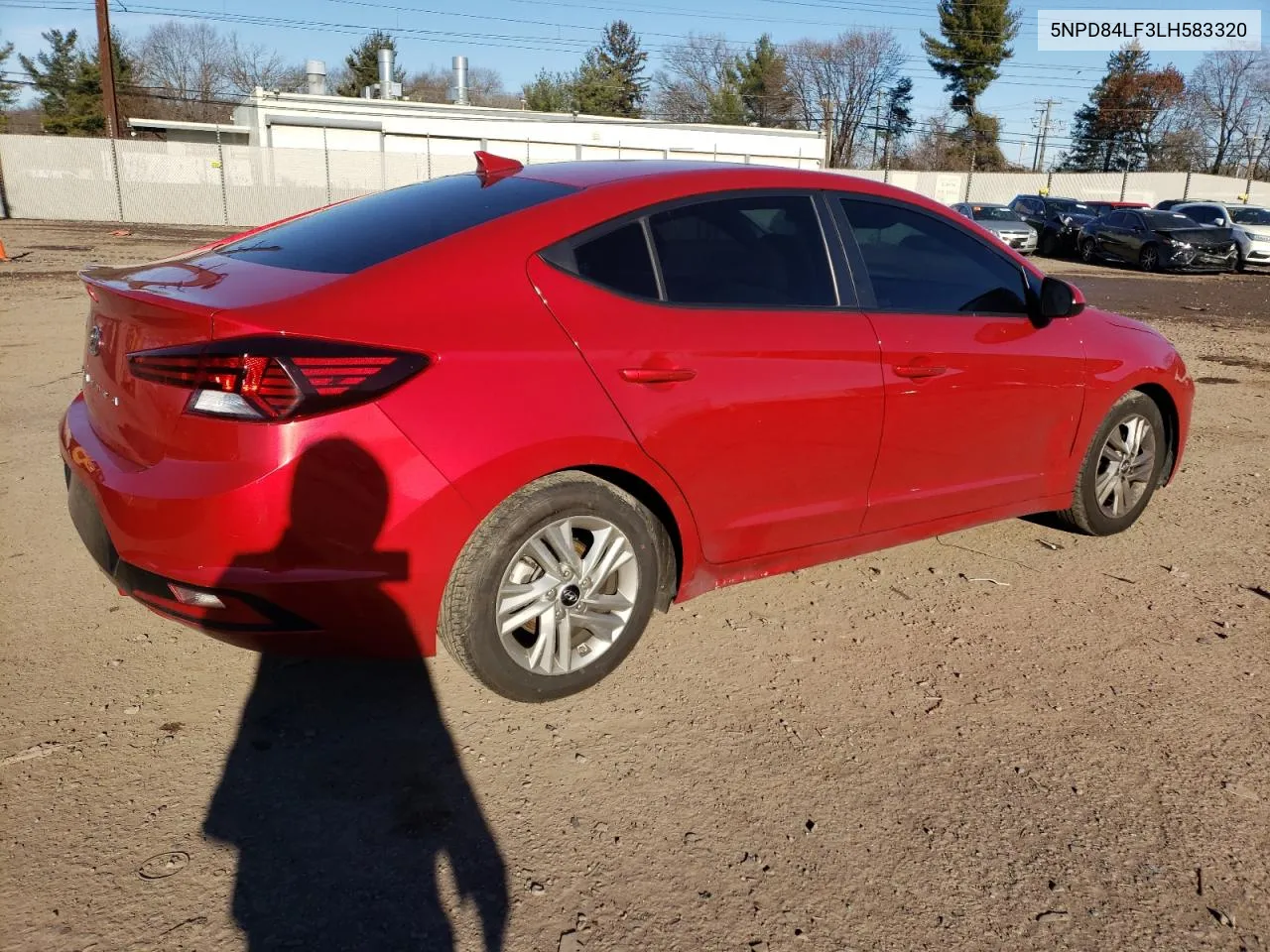 2020 Hyundai Elantra Sel VIN: 5NPD84LF3LH583320 Lot: 80541993