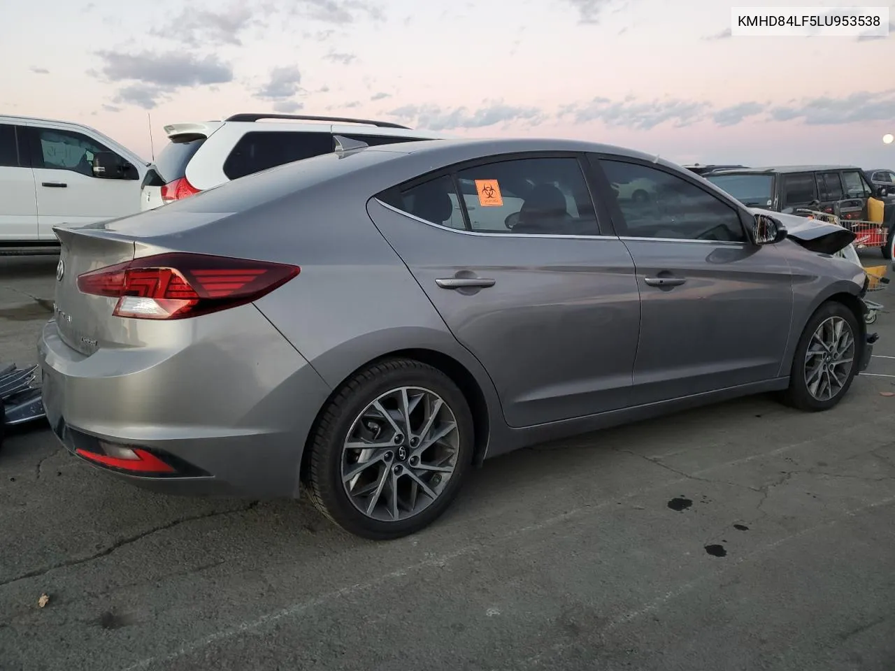 2020 Hyundai Elantra Sel VIN: KMHD84LF5LU953538 Lot: 81192674