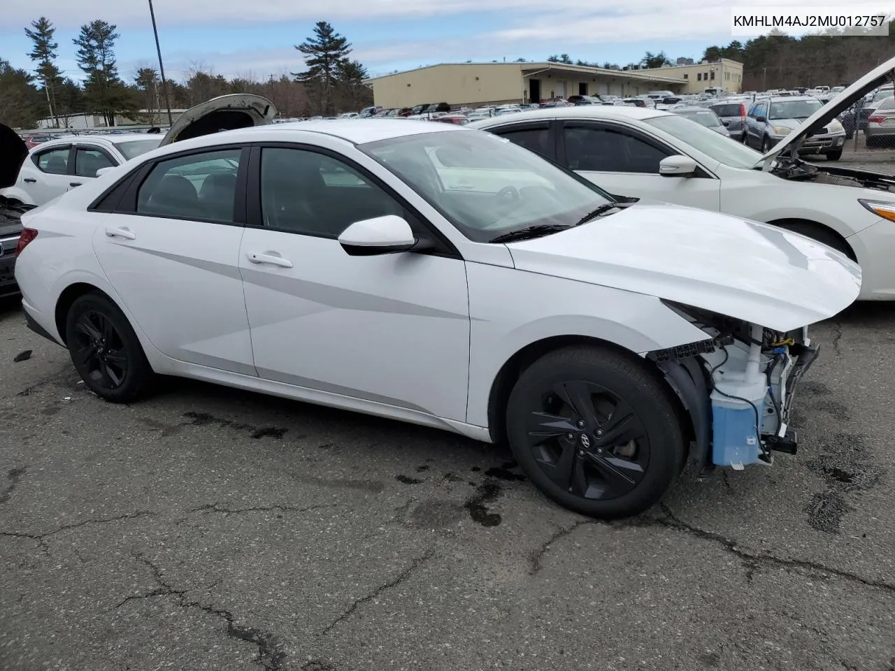 2021 Hyundai Elantra Blue VIN: KMHLM4AJ2MU012757 Lot: 44688264