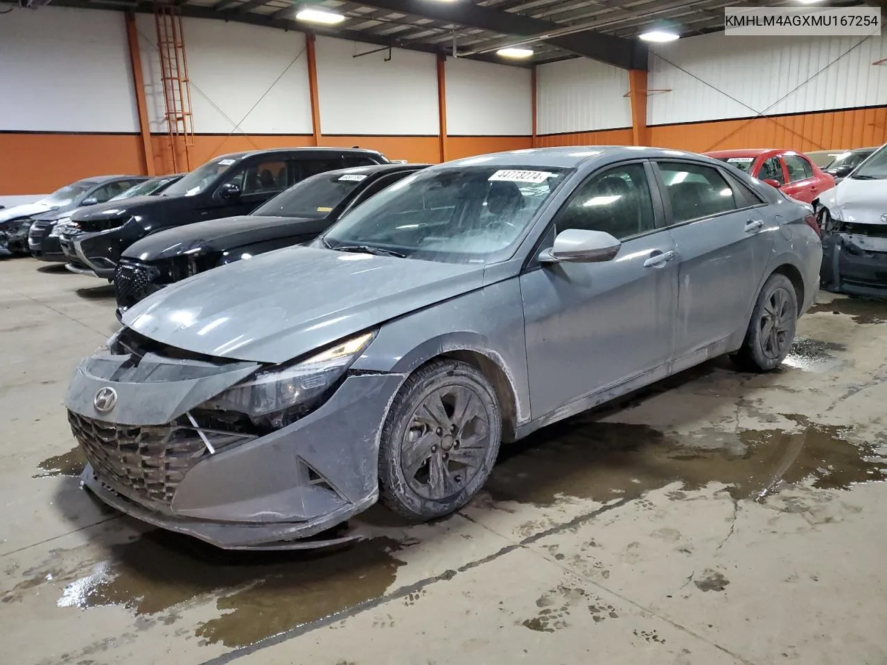 2021 Hyundai Elantra Sel VIN: KMHLM4AGXMU167254 Lot: 44773274