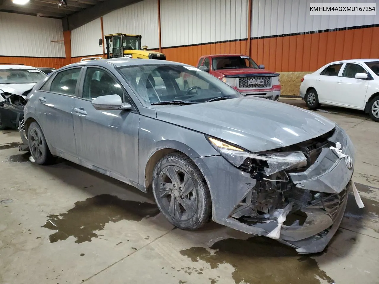 2021 Hyundai Elantra Sel VIN: KMHLM4AGXMU167254 Lot: 44773274