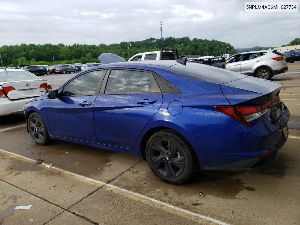 5NPLM4AG6MH027734 2021 Hyundai Elantra Sel