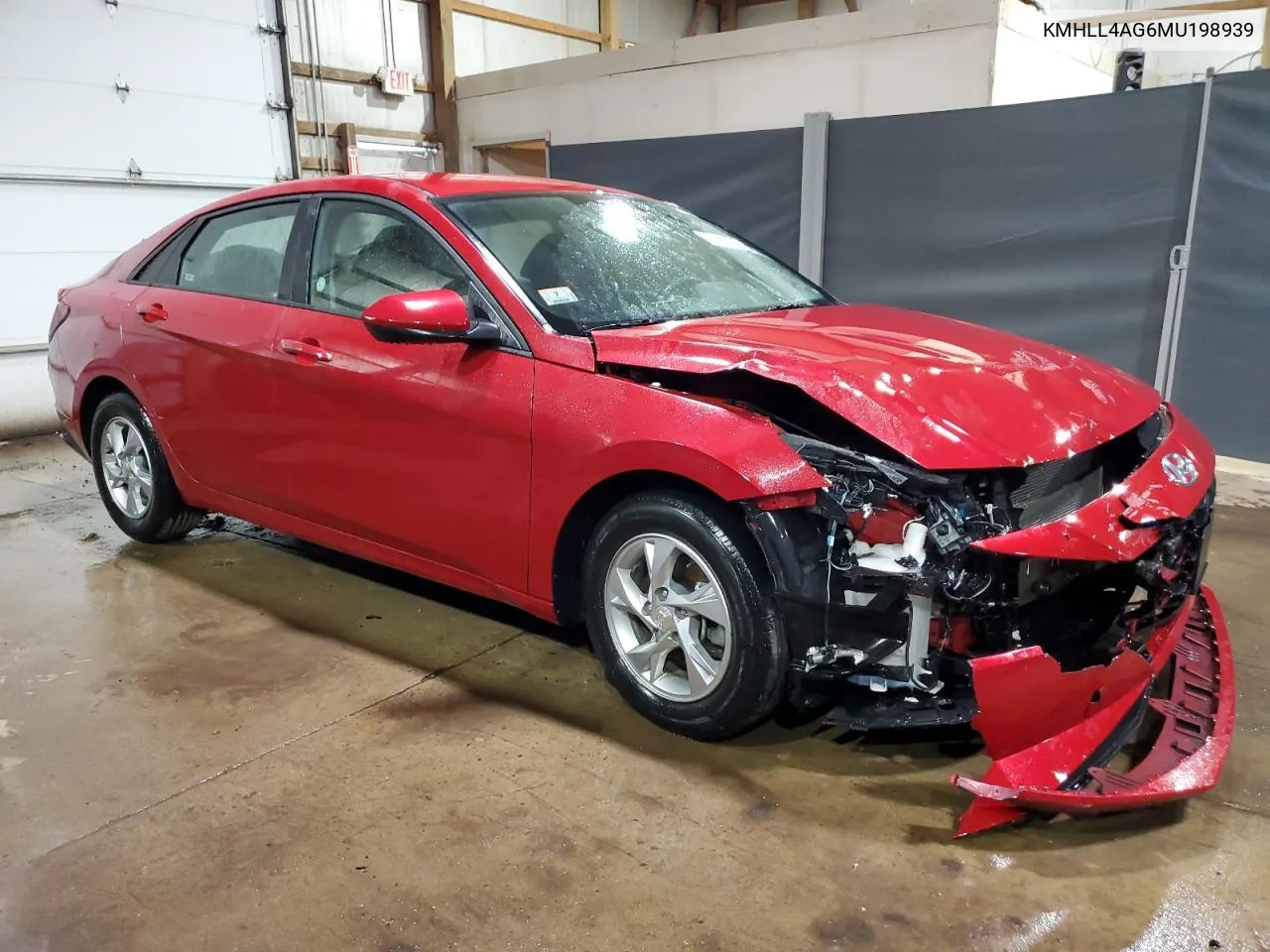 2021 Hyundai Elantra Se VIN: KMHLL4AG6MU198939 Lot: 53779574