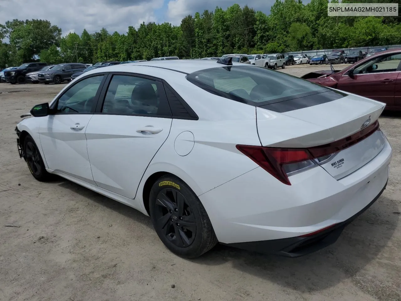 2021 Hyundai Elantra Sel VIN: 5NPLM4AG2MH021185 Lot: 53979924